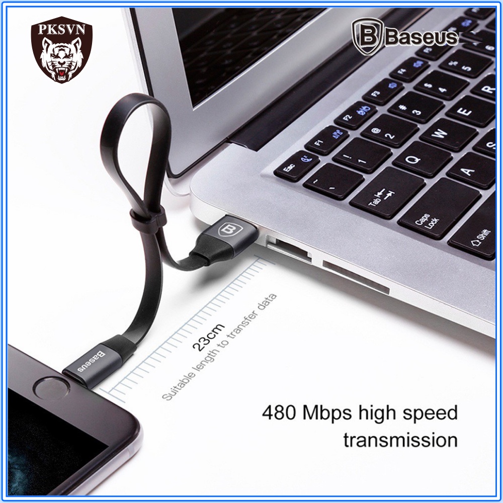 Cáp Sạc Baseus Portable 23cm  cho 13 Pro Max trở xuống, Hỗ Trợ Truyền Dữ Liệu Tốc Cao