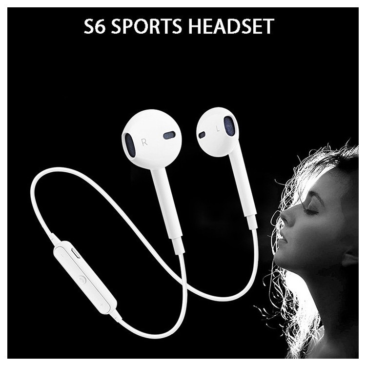 Tai Nghe Bluetooth S6 sport headset ✔ Siêu bass không dây giá rẻ hủy diệt