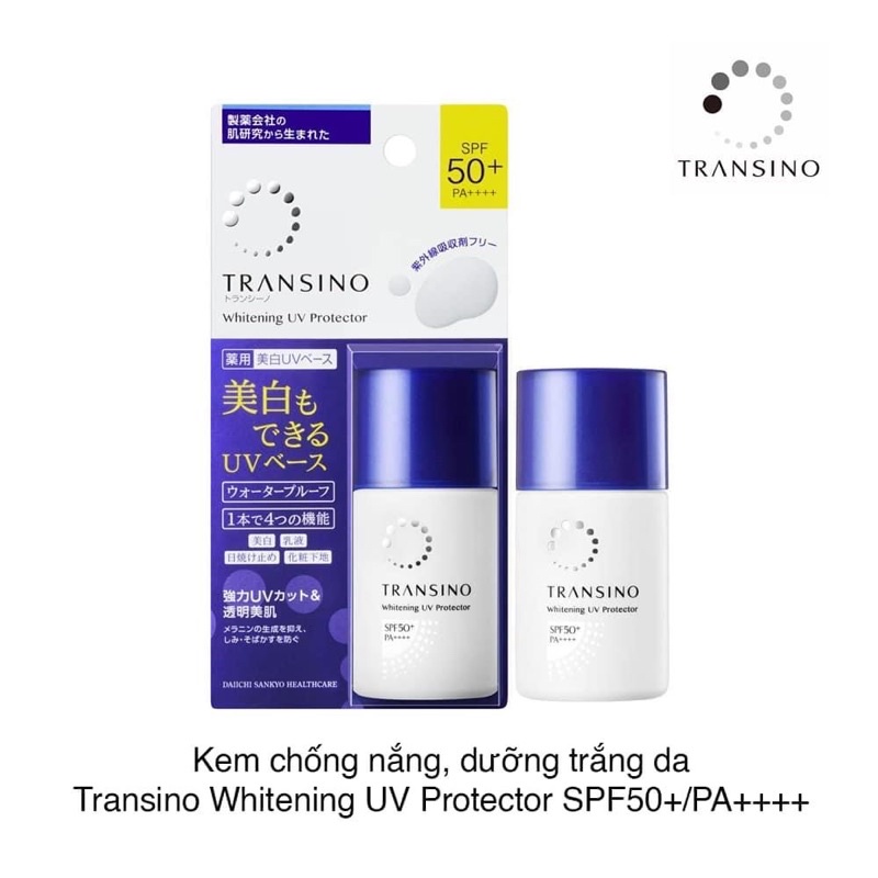 Kem chống nắng dưỡng trắng da Transino 30ml