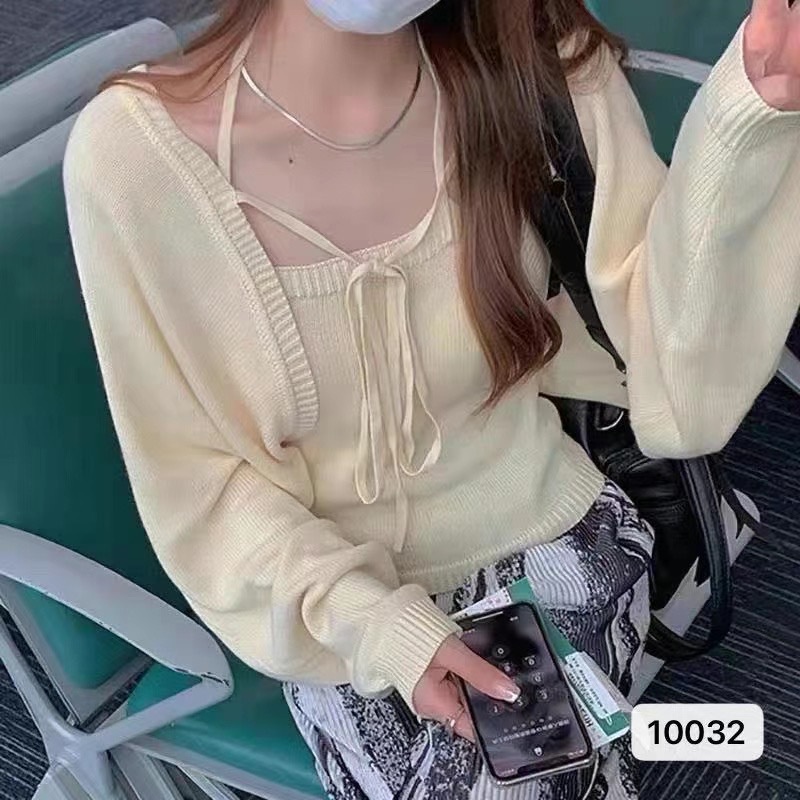 Set áo khoác cardigan tay dài chống nắng thiết kế thời trang