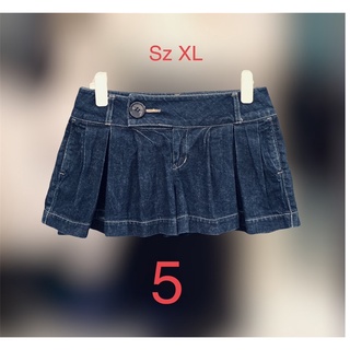 Quần short jean giả váy