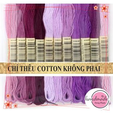 Tông mận tím /SET 11 TÉP CHỈ THÊU - Chỉ thêu COTTON CXC/ MS 22