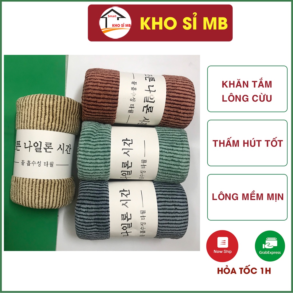 khăn tắm lông cừu hàn quốc mềm mại, thấm hút tốt, size lớn, phù hợp cho bé và người lớn kho sỉ mb