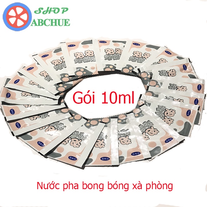 Nước Pha Bong Bóng Xà Phòng gói 10ml Cho Súng Bắn Bong Bóng, Đồ Chơi Thổi Bong Bóng Các loại