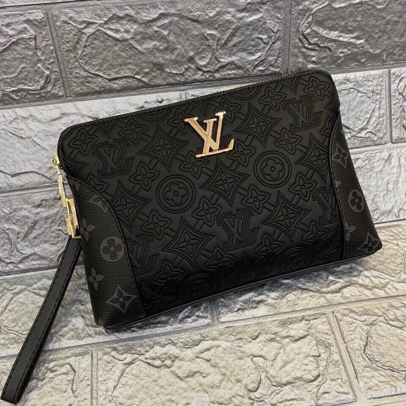 Ví cầm tay Lv - Ví khoá số Lv - Clutch Lv cầm tay khoá số cực sang - Ninh Shop