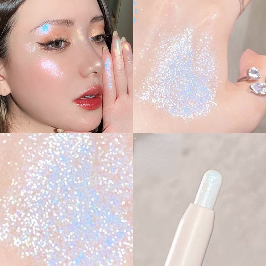 Phấn Mắt Dạng Thỏi Chống Thấm Nước Màu Trắng Ánh Ngọc Trai Lấp Lánh