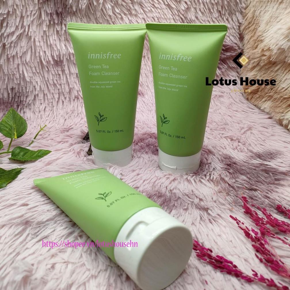 Sữa rửa mặt trà xanh innisfree Green Tea Foam Cleanser 150ml 100ml