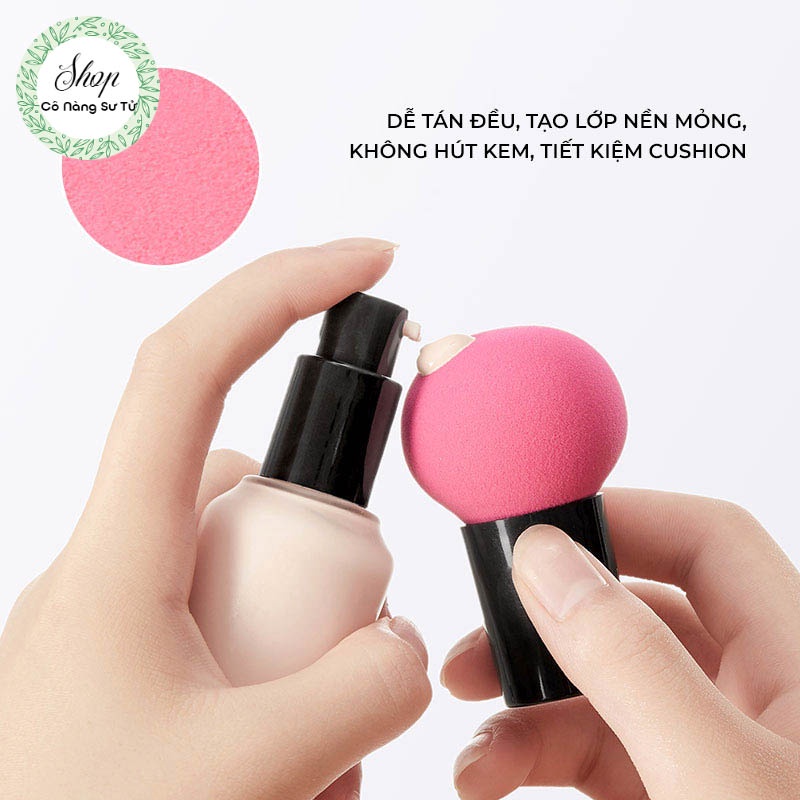 Bông Mút tán kem nền, kem chống nắng MAYCREATE có tay cầm hình nấm - Cô nàng sư tử | BigBuy360 - bigbuy360.vn