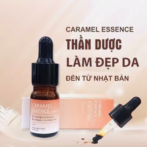 Serum Caramel Essence Nhật Bản 💜 Tinh chất NGỪA MỤN XOÁ THÂM detox CARAMEL 5ml