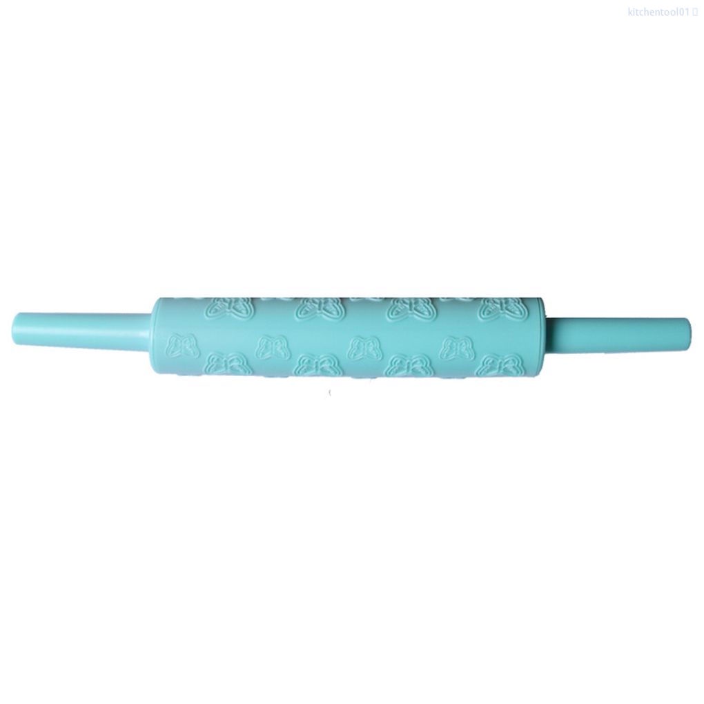 Cây Lăn Bột Làm Bánh Bằng Pp Dập Nổi Họa Tiết Trái Tim / Bông Hoa Xinh Xắn Tiện Dụng Cho Nhà Bếp Mã01