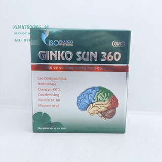 Thực phẩm chức năng bổ não Ginko sun 360