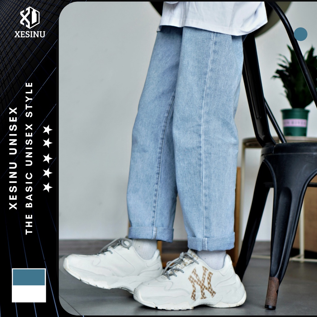 Quần Baggy Nam, Jeans Ống Rộng Ống Suông Jeans Baggy XESINU - Hàng nhập khẩu