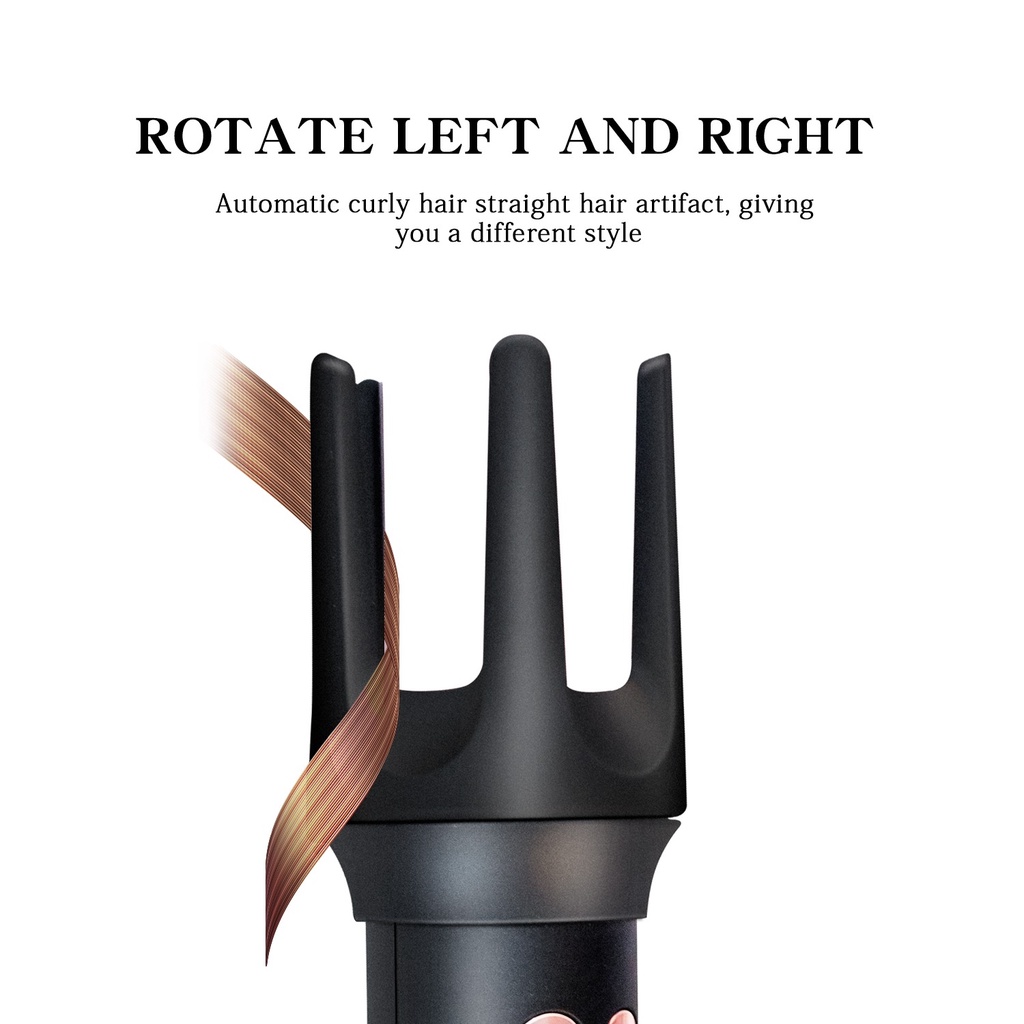 Máy Uốn Tóc Tự Động Màn Hình LCD Tạo Kiểu Tóc Xoăn Chuyên Nghiệp Thời Trang