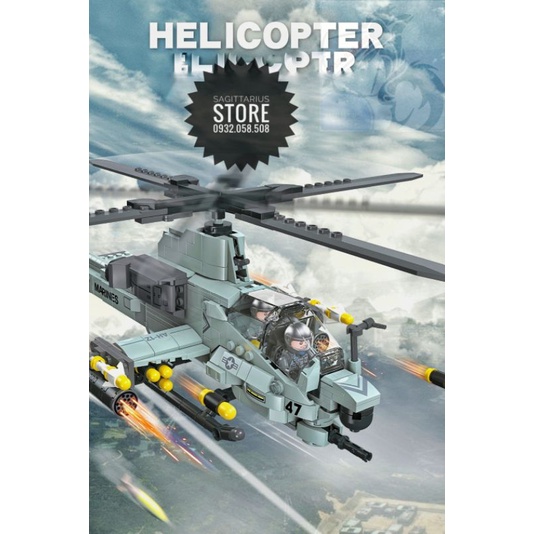 Lego Jiestar 61028 Lắp Ráp Trực Thăng Viper Helicopter