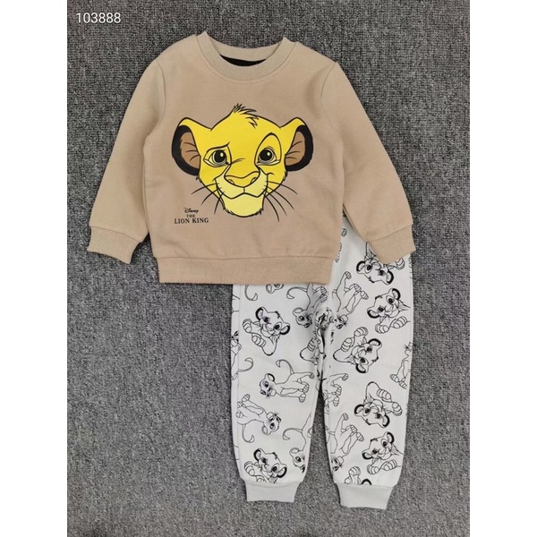 Bộ nỉ Lion HM xuất bé trai