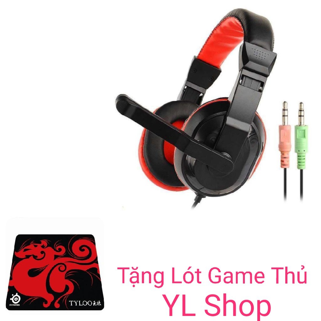 TAI NGHE GAME THỦ CHỤP TAI CÓ MIC THOẠI 471 SÀNH ĐIỆU DÙNG TỐT CHO CẢ ĐIỆN THOẠI VÀ MÁY TÍNH TẶNG LÓT CHUỘT GAME THỦ