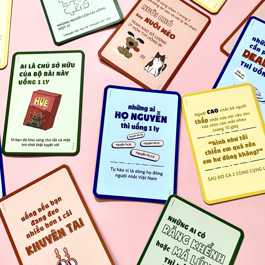 Bộ bài huệ thử thách drinking game cực vui cực quậy cho đám bạn siêu lầy Shay