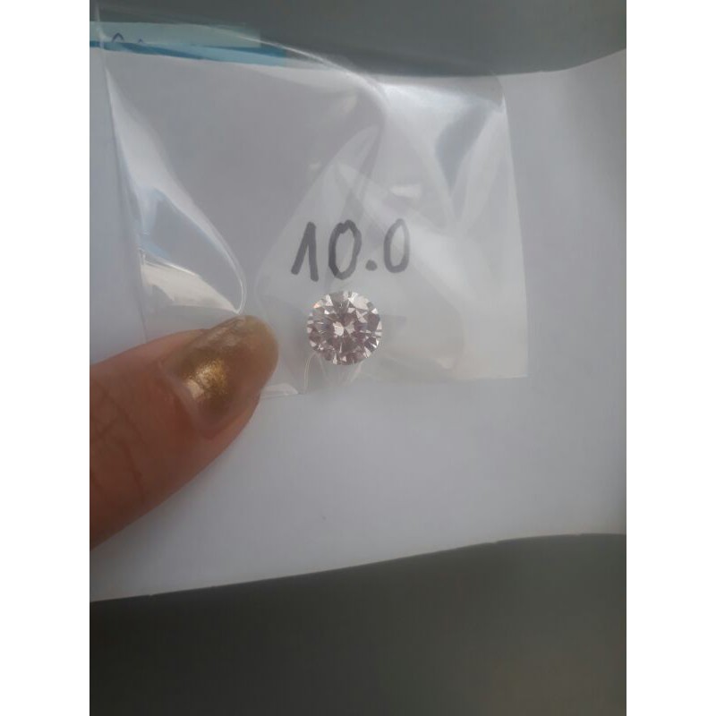 Hột xoàn kim cương nhân tạo cubic zirconia cao cấp 10.0