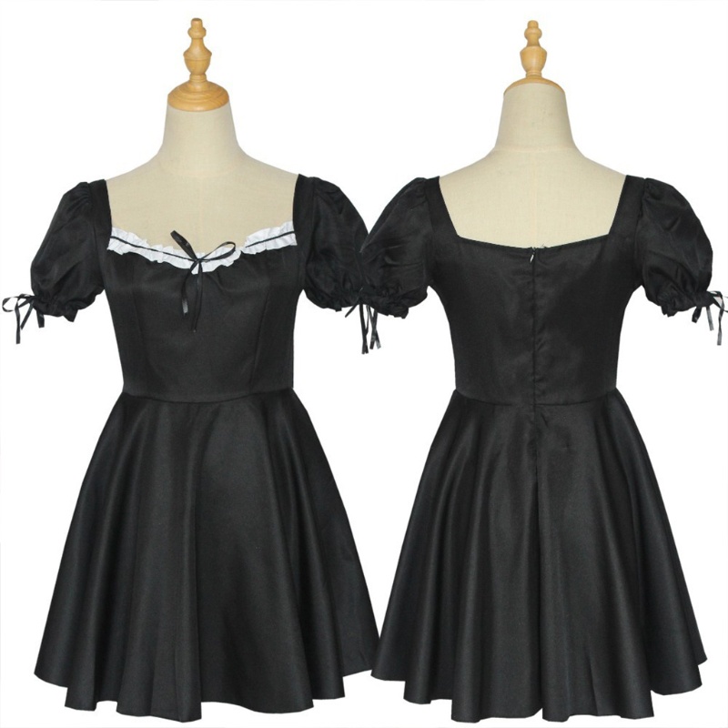 Vòng Cổ Choker Màu Trắng Đen Hóa Trang Cô Hầu Gái
