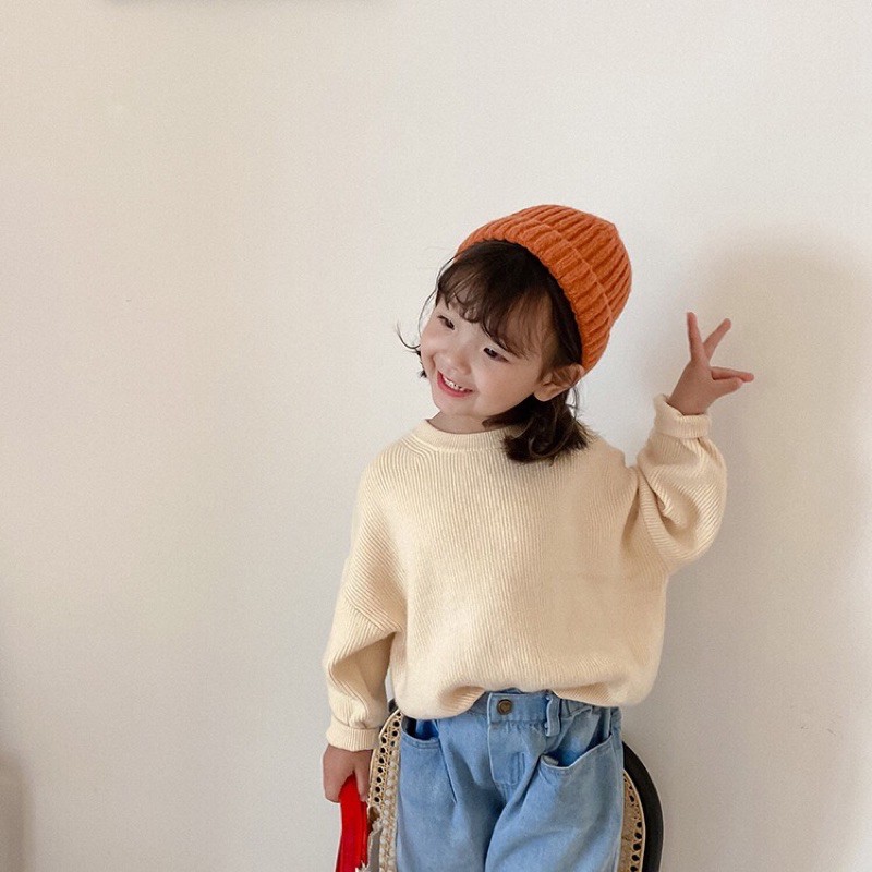 Áo len trơn cho bé trai, bé gái 👧🏻👶🏻