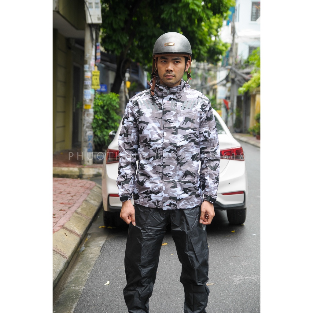 [CHÍNH HÃNG] Bộ quần áo mưa GIVI CAMO