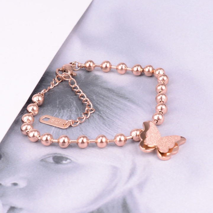 Lắc Tay Bi Bướm Cát Titan Ko Đen Cao Cấp TT 2129 - TT 2129