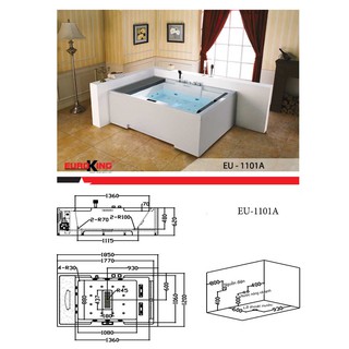 Bồn tắm massage Euroking EU-1101A