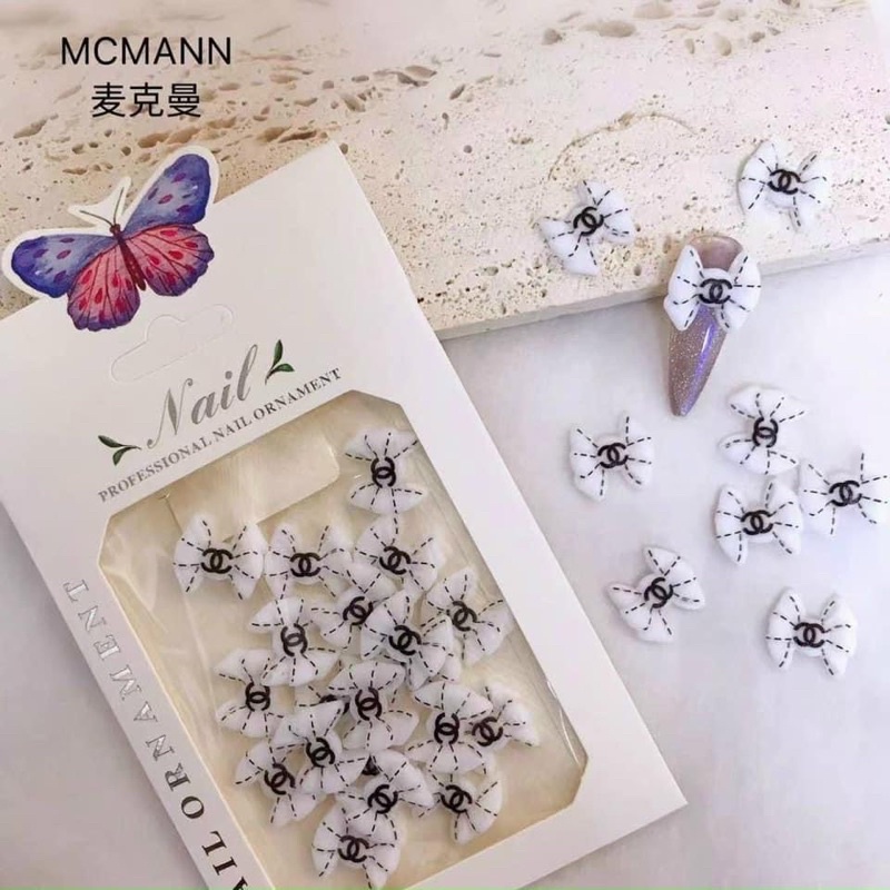 Combo 4 sét nơ trắng đen -100k