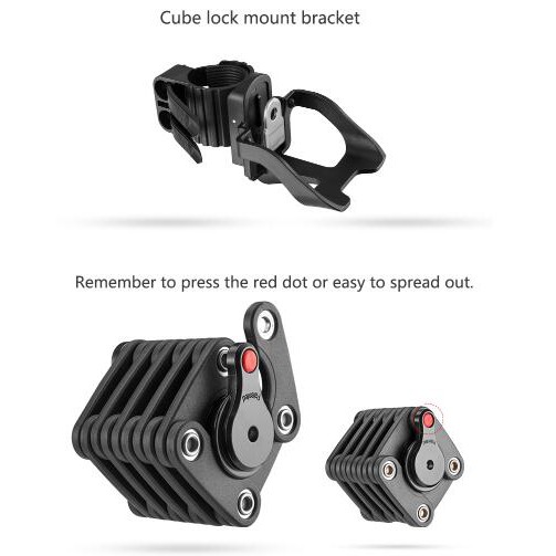 Ổ Khoá ROCKBROS Dạng Chìa/ Mật Khẩu Chống Trộm Chất Lượng Cao Cho Xe Đạp Mtb 2 Kích Cỡ