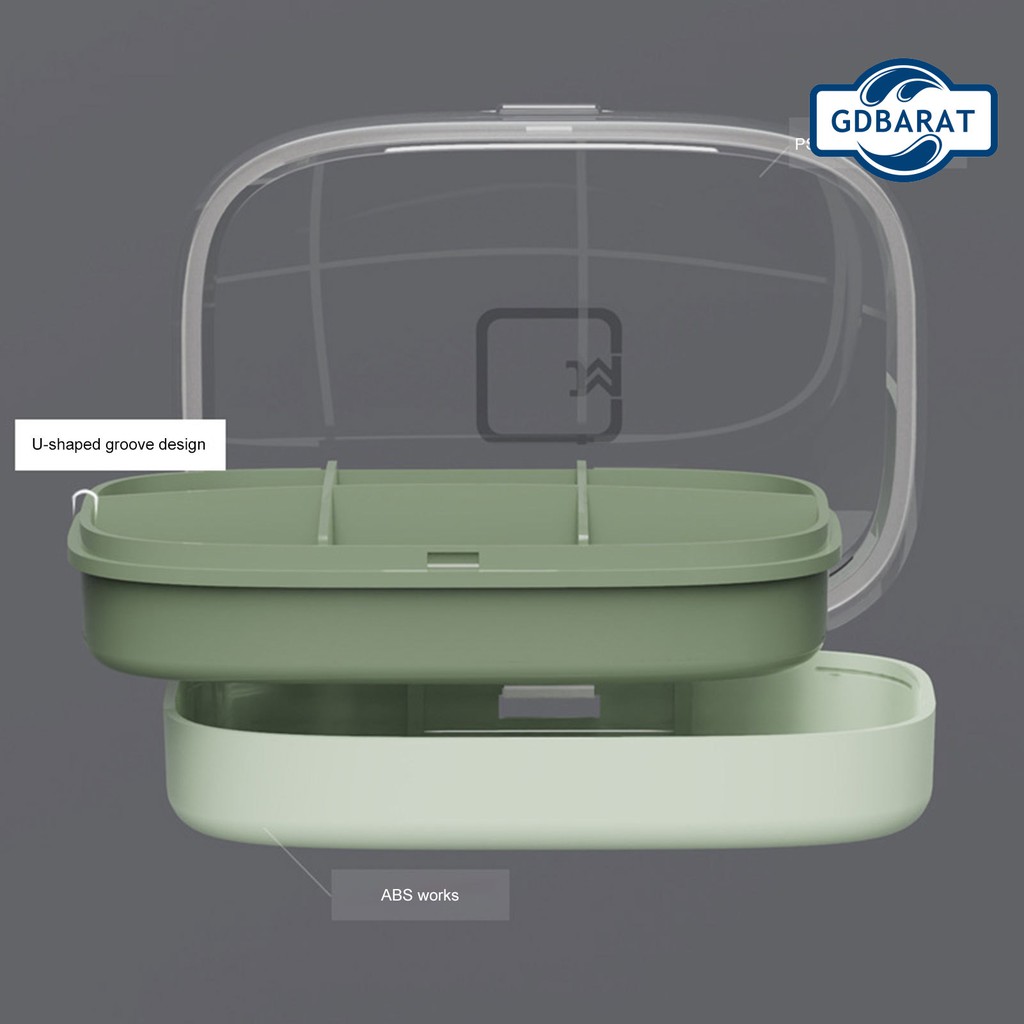 (Hàng Mới Về) Hộp Đựng Thuốc Viên 4 / 6 Ngăn Chống Ẩm Tiện Dụng