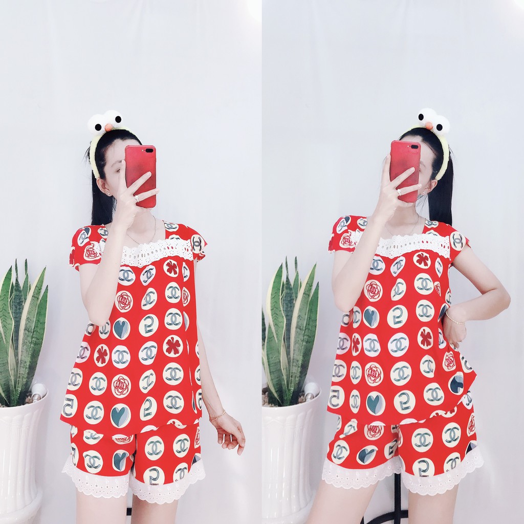Đồ Ngủ Nữ Lụa Tole Xinh Mặc Nhà Pijama Mát Mịn Xinh | BigBuy360 - bigbuy360.vn