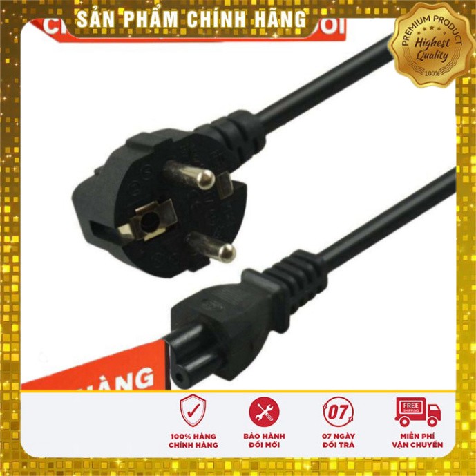 ✅✅✅ [Giá Tốt] Dây Nguồn 3 Chân Tròn - Dây Nguồn 3 Chấu Tròn - Dây Nguồn 3 Cửa Tròn Cho Sạc Laptop 3 Chân Loại Tốt - Giá 