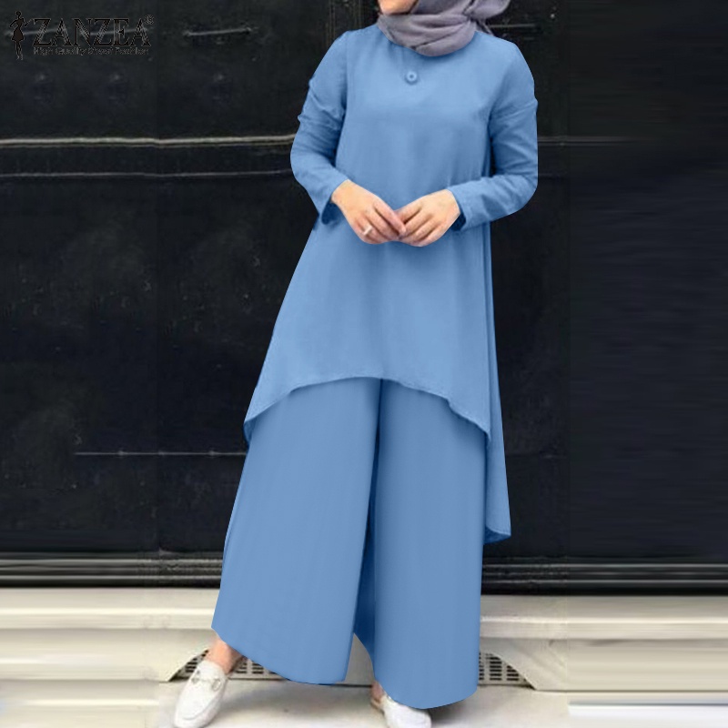 Zanzea Bộ Đồ Nữ Hồi Giáo Phong Cách Retro Thời Trang