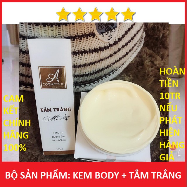 (Chính hãng mẫu mới) Bộ sản phẩm Kem body & Tắm trắng mềm trắng da siêu hot 2020 | BigBuy360 - bigbuy360.vn