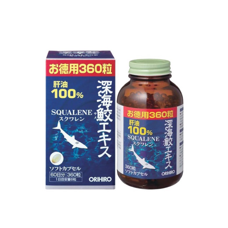 Viên Uống Sụn Vi Cá Mập Squalene Orihiro Nhật Bản 180/360/390 Viên