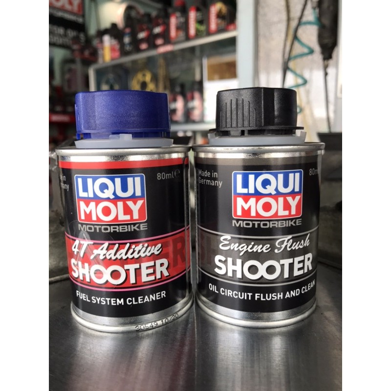 Dung dịch làm sạch buồng đốt Liqui Moly 4T Additive Shooter - Carbon Cleaner 80 ml