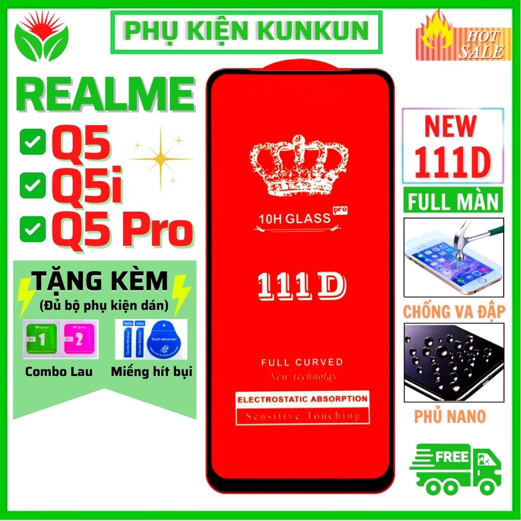 Cường Lực Realme Q5 PRO Q5i - Full màn hình 111D và trong suốt - Độ cứng 10H - Độ trong suốt cực cao.