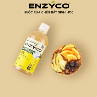 Nước Rửa Bát Sinh Học ENZYCO Làm Sạch Chén Bát An Toàn 90% Enzyme Lên Men Từ Dứa Bồ Hòn 480ml