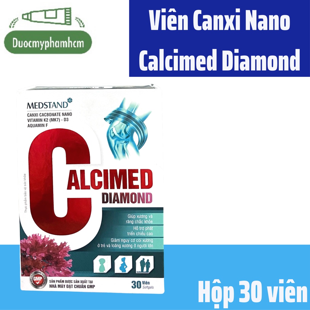 Viên Uống Bổ Sung Canxi, Tăng Mật Độ Xương, Tái Tạo Mô Sụn- CALCIMED DIAMOND- MedStand