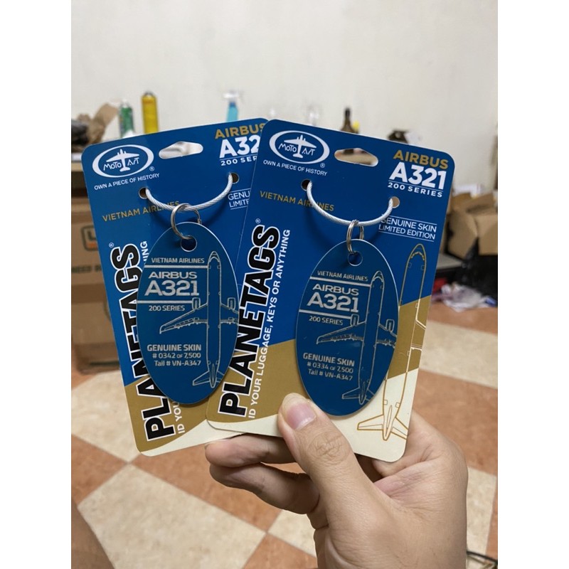Móc khóa làm từ vỏ máy bay PlaneTags