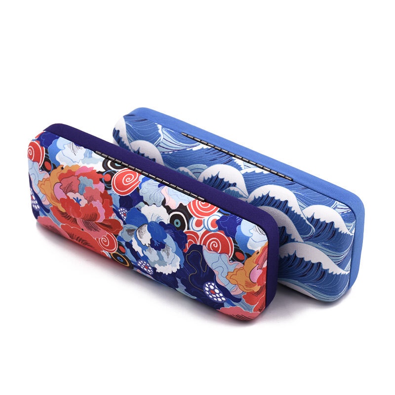 Hộp Đựng Mắt Kính Bằng Sợi Microfiber Chất Lượng Cao Họa Tiết Hoa Thời Trang Unisex