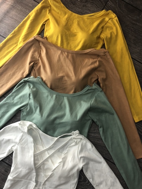 Áo croptop tay dài