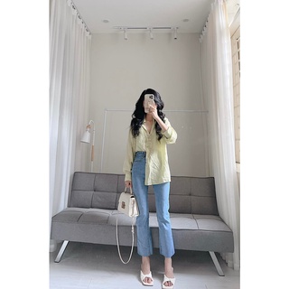 Áo sơ mi đũi xước by Samhyewear