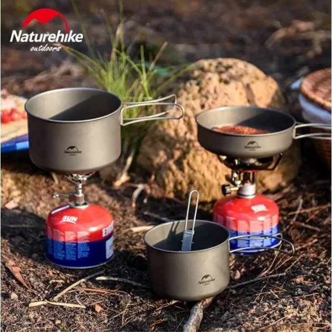 Nồi dã ngoại Titanium NatureHike NH18T101-A | NH18T202-B | NH18T303-C