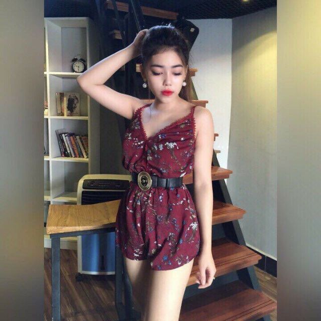 Jump hoa hai dây viền ren, kèm hình thật