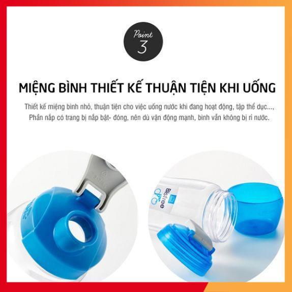 Bình nước nhựa thể thao Lock&lock ABF721-BGN/ABF722-BGN - Hàng chính hãng, có dây đeo tiện lợi
