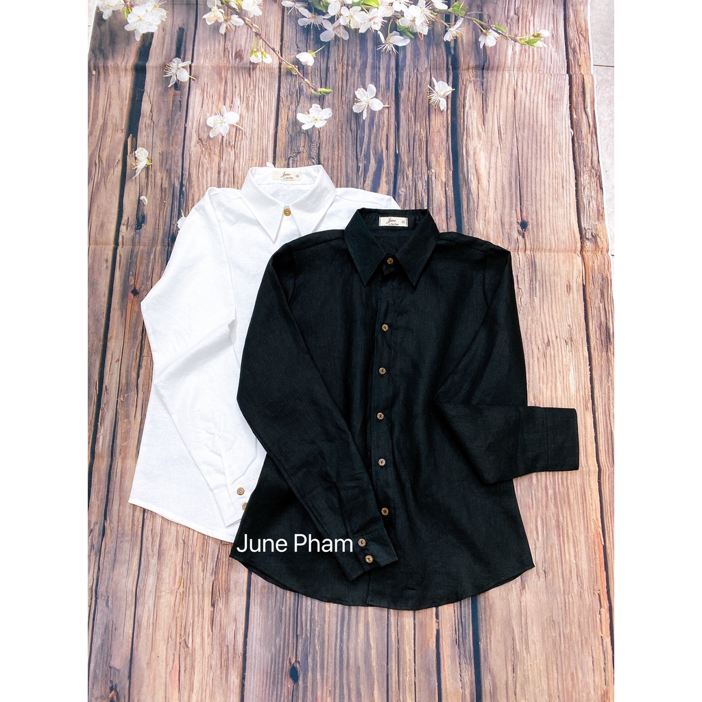 HỎA TỐC - Áo sơ mi nữ tay dài LINEN TƯNG PREMIUM A04. 14 MÀU, FULLSIZE.