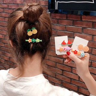 Set 2 Kẹp Tóc, Kẹp Tóc Hoa Quả Siêu Dễ Thương Mincloset