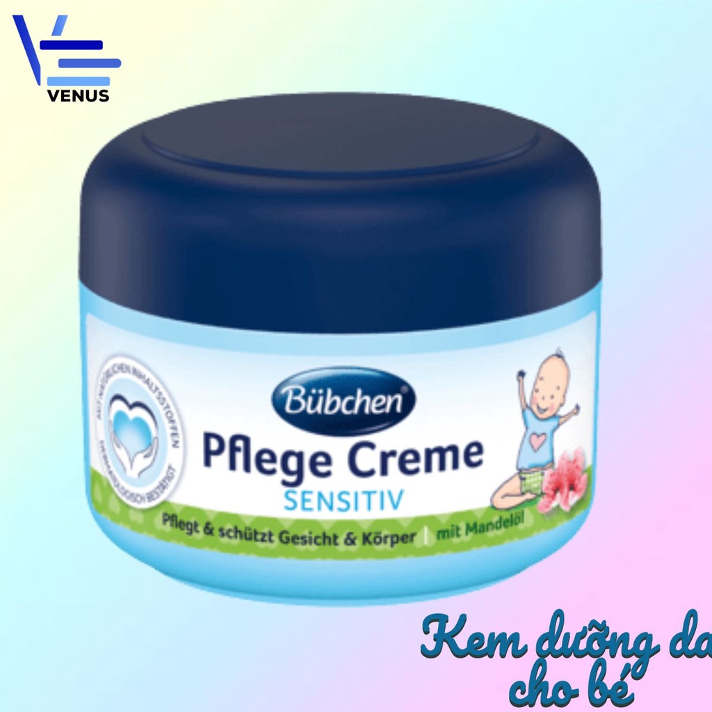 Kem dưỡng da Bubchen Pflege Creme cho bé Đức, Kem chống nẻ cho bé