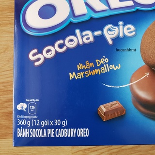 Bánh Oreo Sôcôla Pie 360g (hộp 12 gói x 30g)